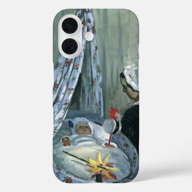 Jean Monet in His Cradle by Claude Monet Case-Mate iPhone Case (Back)