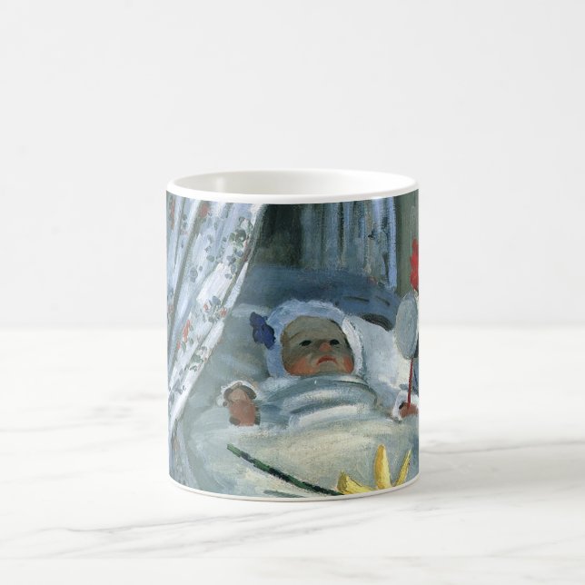 Jean Monet in His Cradle by Claude Monet Coffee Mug (Center)