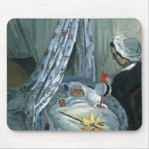 Jean Monet in His Cradle by Claude Monet Mouse Mat