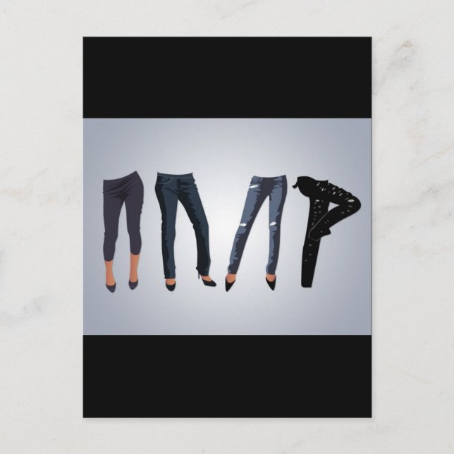 jean-pants-vector-10031601-large postcard (Front)