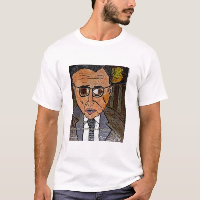 Jean-Paul Sartre T-Shirt (Front)