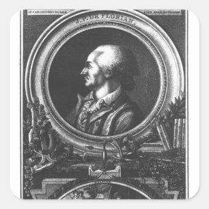 Jean-Pierre Claris de Florian Square Sticker