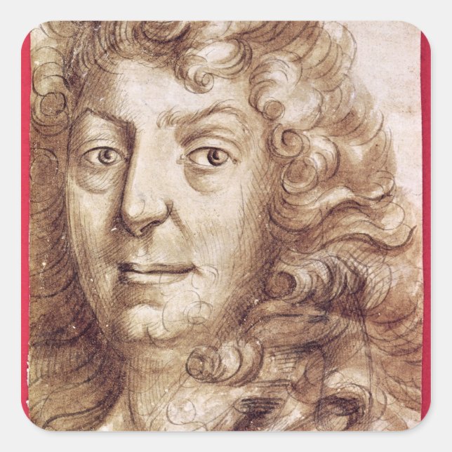 Jean Racine Square Sticker (Front)