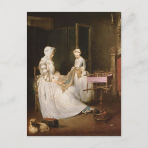 Jean-Simeon Chardin- The Hard working Mother Postcard