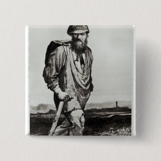 Jean Valjean 15 Cm Square Badge (Front)