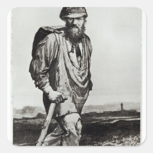 Jean Valjean Square Sticker (Front)