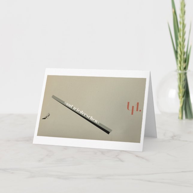 Jeanne: Auf Wiedersehen Note Card (Front)