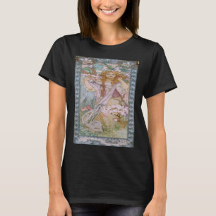 Jeanne d Arc by Mucha Nouveau Famous Artworks T-Shirt