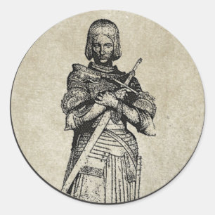 Jeanne d'Arc Classic Round Sticker