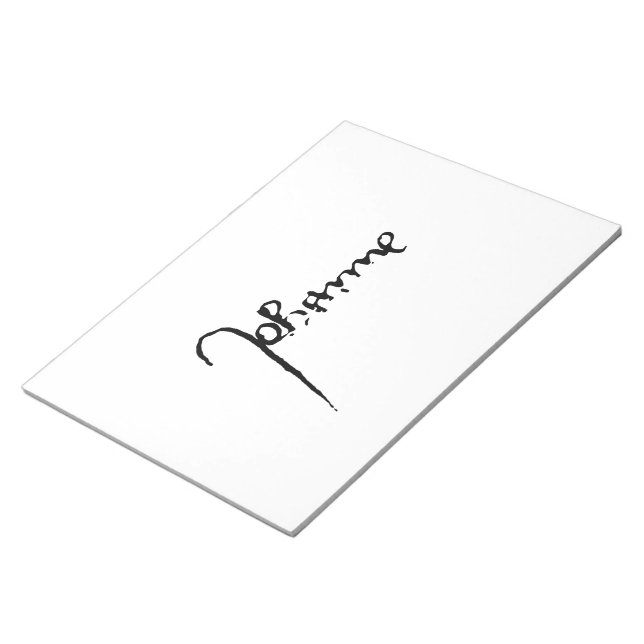 Jeanne d'Arc Saint Joan Heilige Johanna Signature Notepad (Angled)