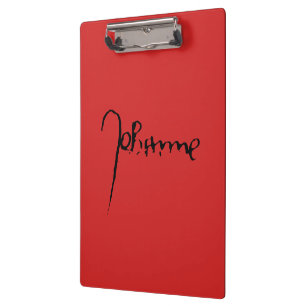 Jeanne d'Arc Saint Joan in heaven faith Signature Clipboard