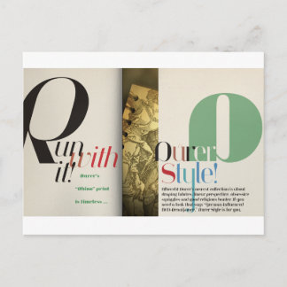 Jeanne: Dürer Style Postcard