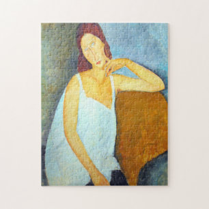Jeanne Hebuterne By Amedeo Modigliani Jigsaw Puzzle