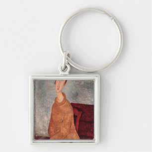 Jeanne Hebuterne in a Yellow Jumper, 1918-19 Key Ring