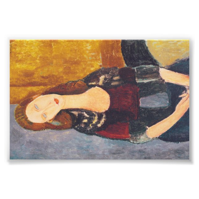 Jeanne Hebuterne portrait by Amedeo Modigliani Photo Print (Front)