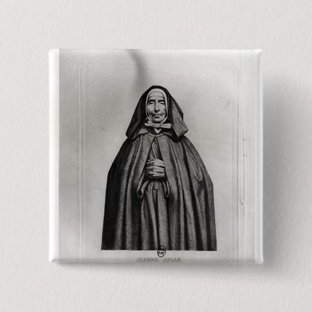 Jeanne Jugan 15 Cm Square Badge (Front)