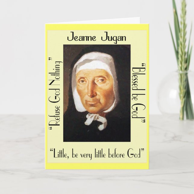 Jeanne Jugan Quotes Greeting Cards (Front)