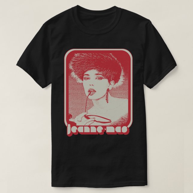 Jeanne Mas Retro Aesthetic Fan Design T-Shirt (Design Front)