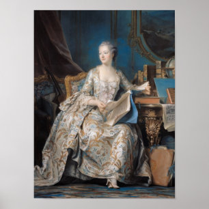 Jeanne Poisson  the Marquise de Pompadour, 1755 Poster