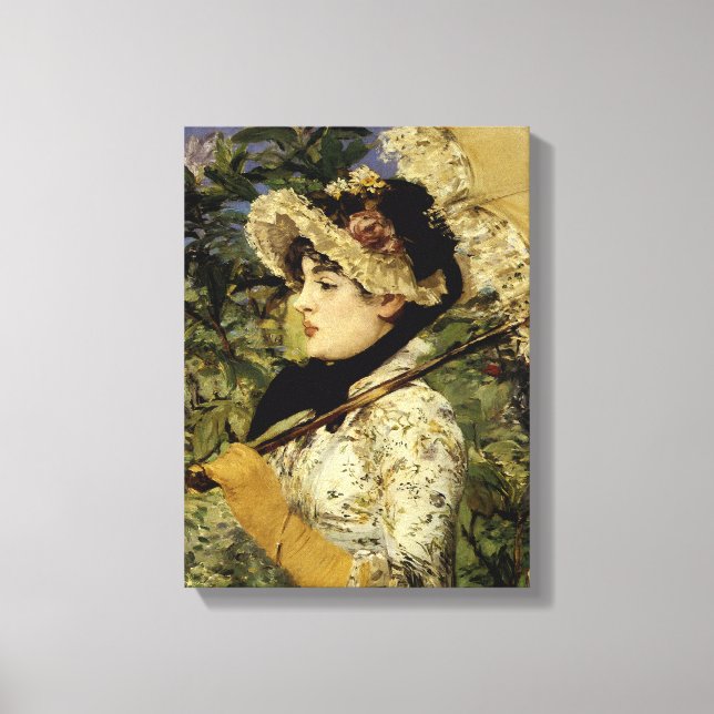 Jeanne: Spring 1881 by Manet Canvas Print (Front)