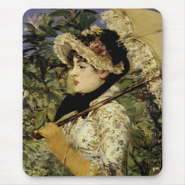 Jeanne: Spring 1881 by Manet Mouse Mat (Front)