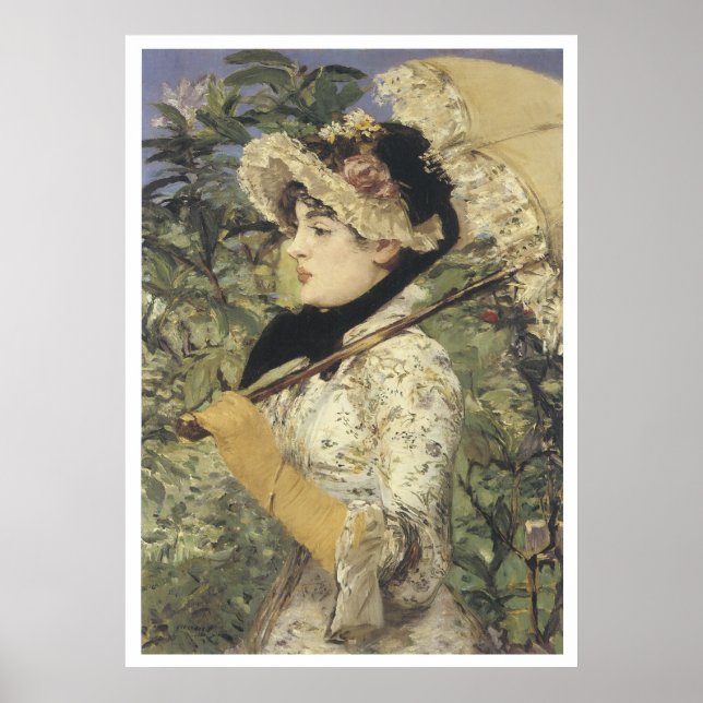 Jeanne: Spring, 1881 Edouard Manet Poster (Front)