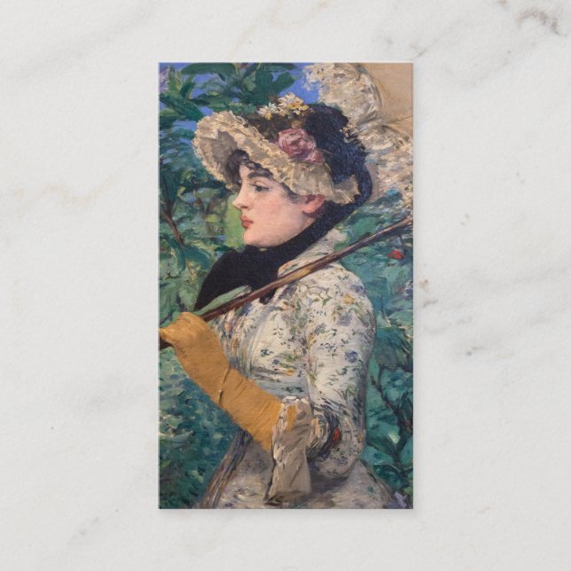 Jeanne (Spring)  By Édouard Manet Calling Card (Front)