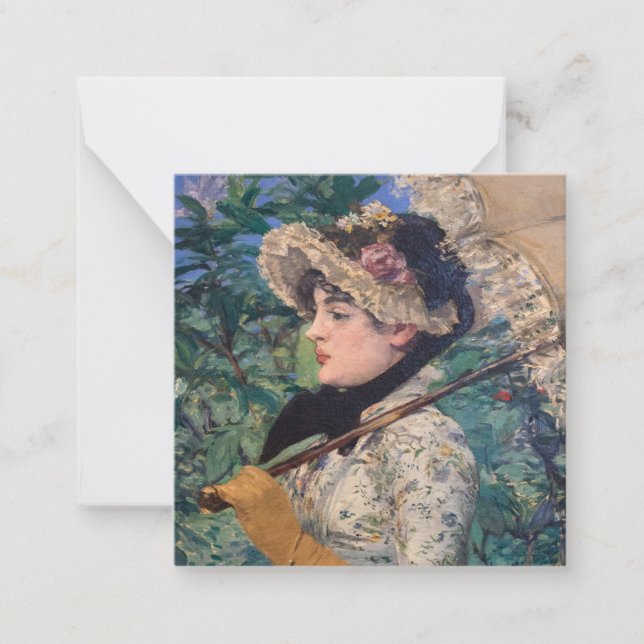 Jeanne (Spring)  By Édouard Manet Card (Front)