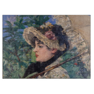 Jeanne (Spring)  By Édouard Manet Cutting Board