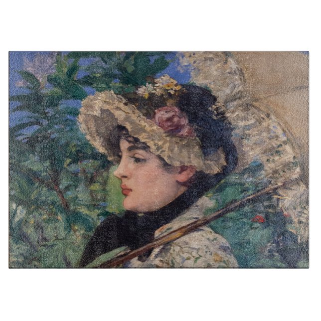 Jeanne (Spring)  By Édouard Manet Cutting Board (Front)