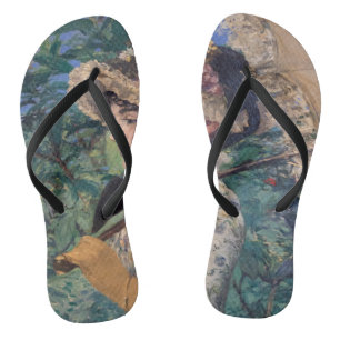 Jeanne (Spring) By Édouard Manet Flip Flops