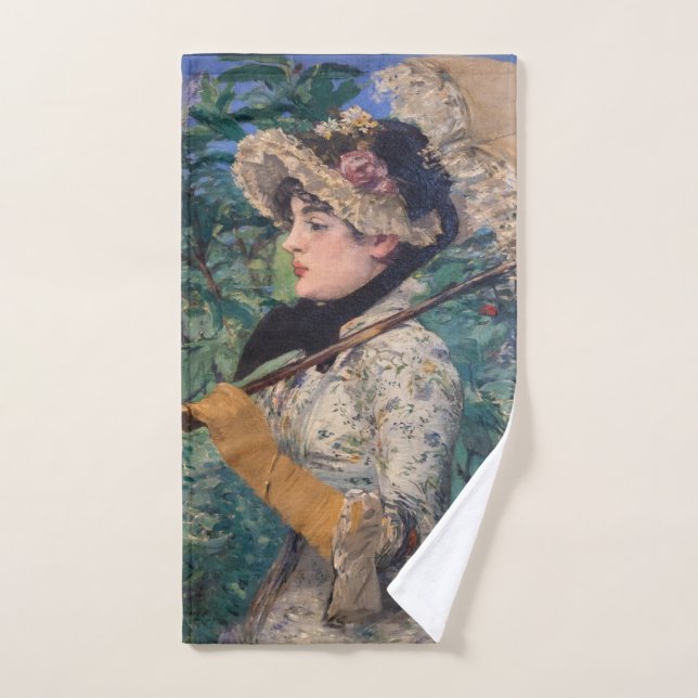 Jeanne (Spring)  By Édouard Manet Hand Towel (Hand Towel)