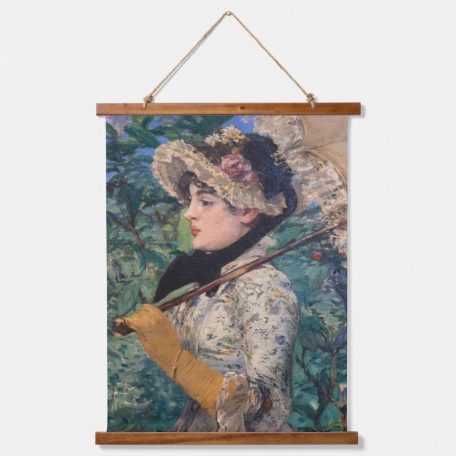 Jeanne (Spring)  By Édouard Manet Hanging Tapestry (Front)