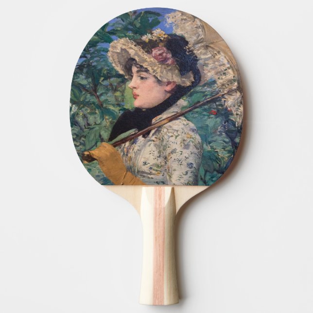Jeanne (Spring)  By Édouard Manet Ping Pong Paddle (Front)