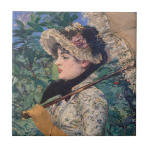 Jeanne (Spring)  By Édouard Manet Tile
