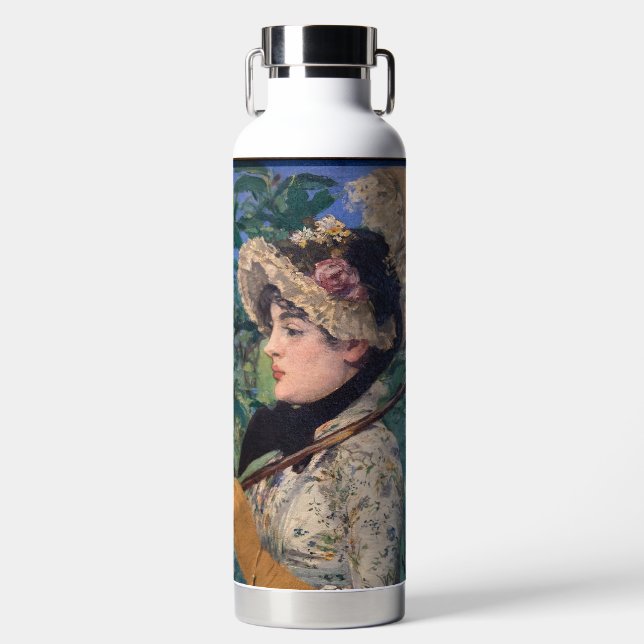 Jeanne (Spring)  By Édouard Manet Water Bottle (Front)