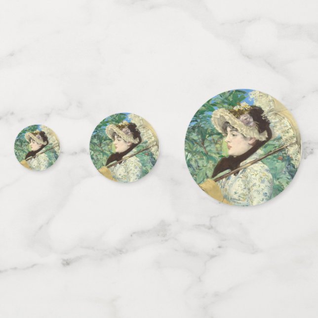 Jeanne (Spring) Edouard Manet   Confetti (Backs)