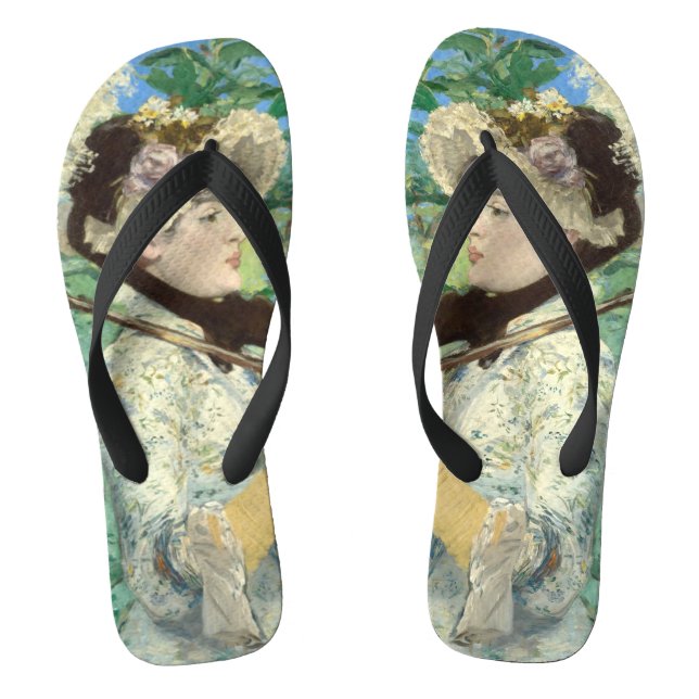 Jeanne (Spring) Edouard Manet   Flip Flops (Footbed)
