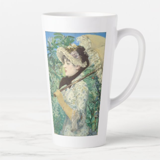 Jeanne (Spring) Edouard Manet     Latte Mug (Right)