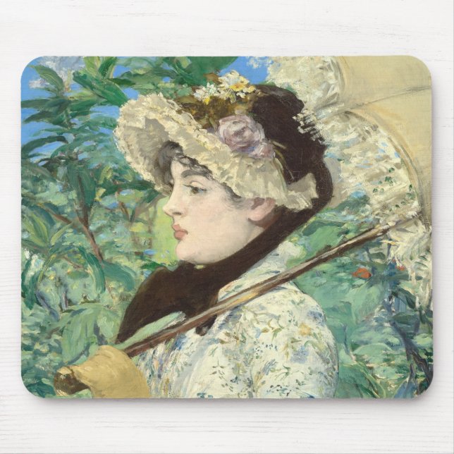 Jeanne (Spring) Edouard Manet    Mouse Mat (Front)