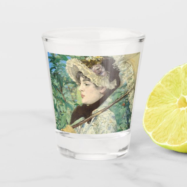 Jeanne (Spring) Edouard Manet    Shot Glass (Front)