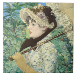 Jeanne (Spring) Edouard Manet  Tile