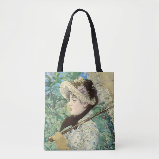 Jeanne (Spring) Edouard Manet    Tote Bag (Front)