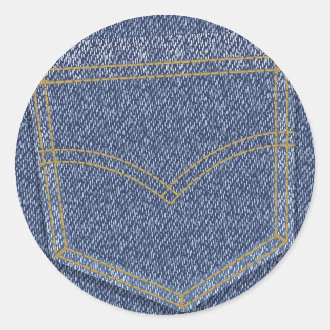 Jeans2 Classic Round Sticker (Front)