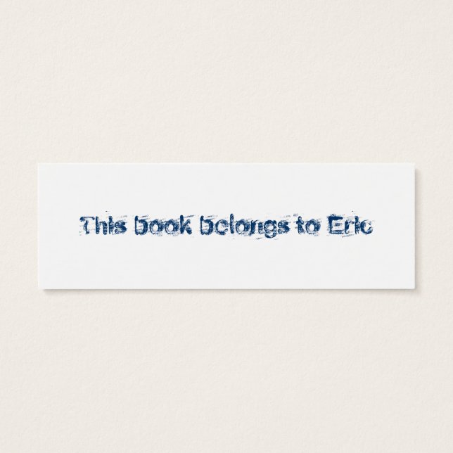 Jeans Bookmark (Back)