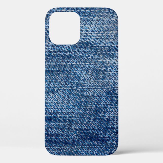 Jeans fabric denim structure blue Case-Mate iPhone case (Back)