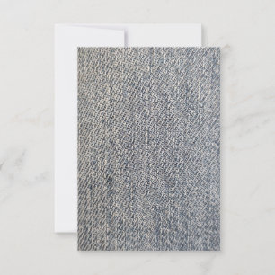 Jeans fabric RSVP card