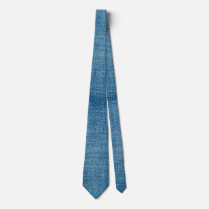 Jeans fabric texture neck tie