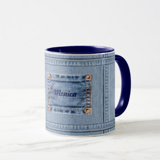 Jeans mug with Your Name