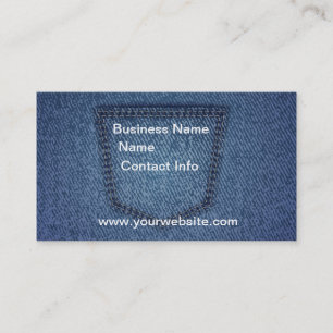 Jeans Pocket Fashion Business Card